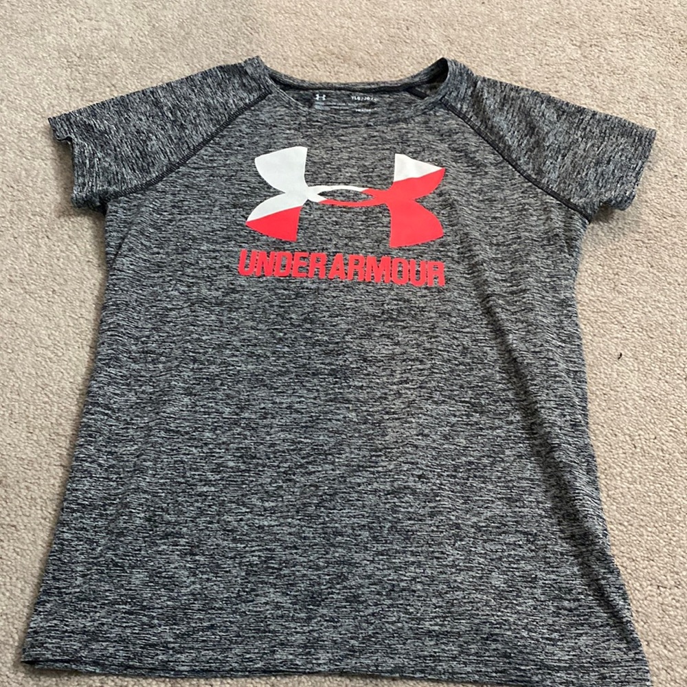 girls under armor t shirt